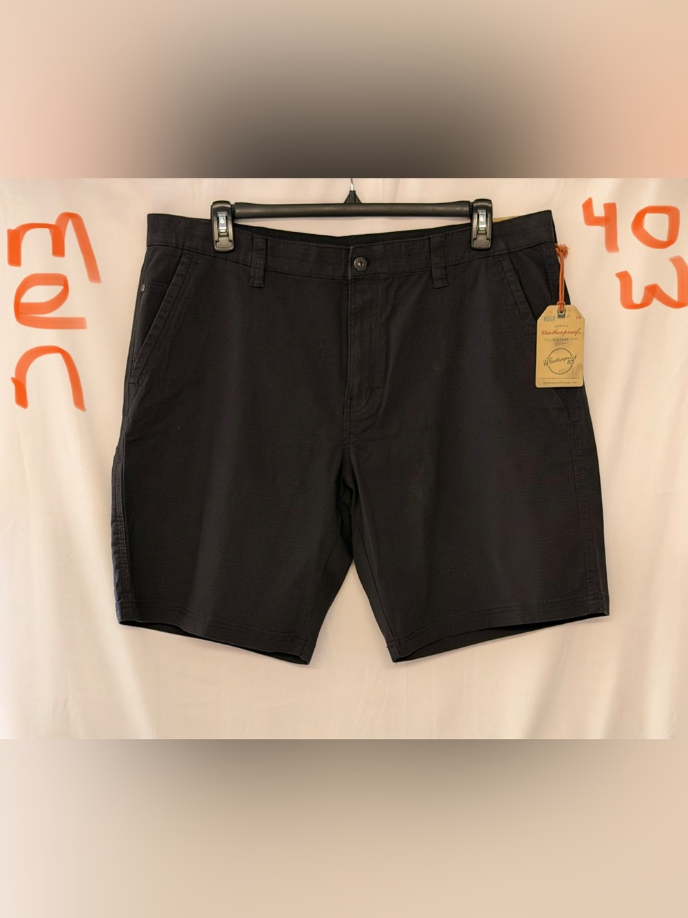 Weatherproof Men's Black Flat-Front Everyday Shorts